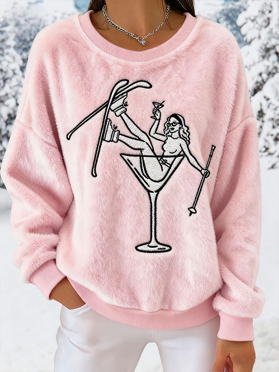 Sweats après-ski en flanelle femme