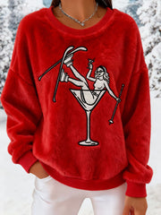 Sweats après-ski en flanelle femme