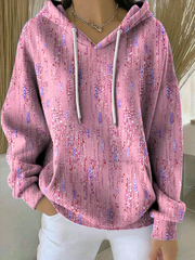 Sweat-shirt à capuche décontracté imprimé Art Design pour femmes