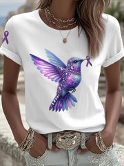 T-shirts Alzheimer's Hummingbird pour femmes