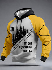 Mes skis des hommes appellent Je dois juste aller hoodies