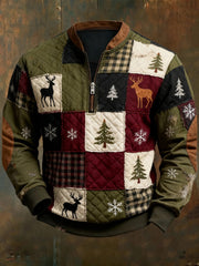 Sweatshirt Western Christmas Imprimé Homme