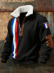 Sweat à capuche French Stamp Baggy zZip Homme