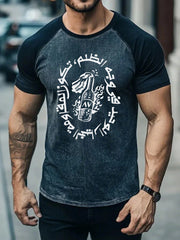 T-shirt imprimé Rebellion Cocktail Arabic Graphic Resistance pour homme