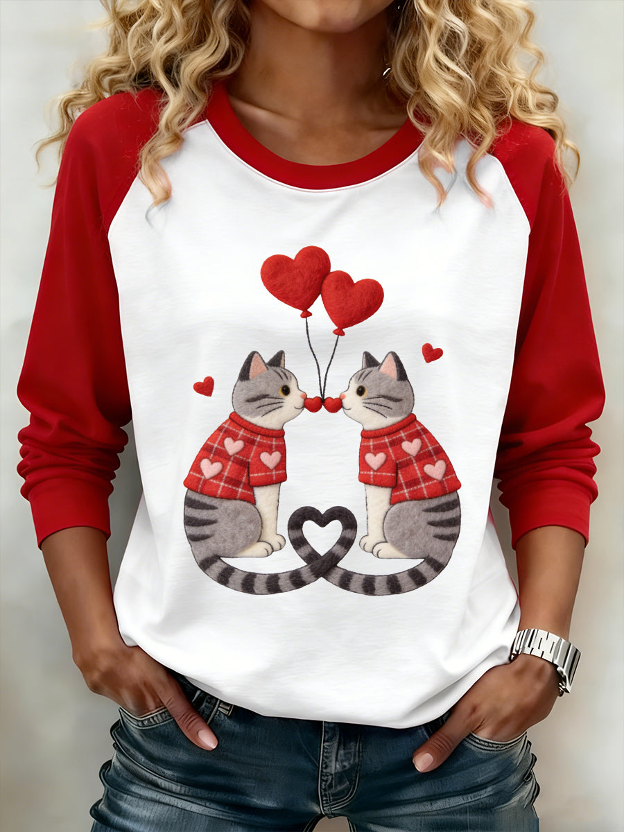 Sweat-shirt pour femme Saint Valentin Puppy