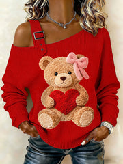Hauts d'ours en peluche pour femmes Saint Valentin