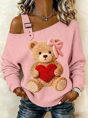 Hauts d'ours en peluche pour femmes Saint Valentin