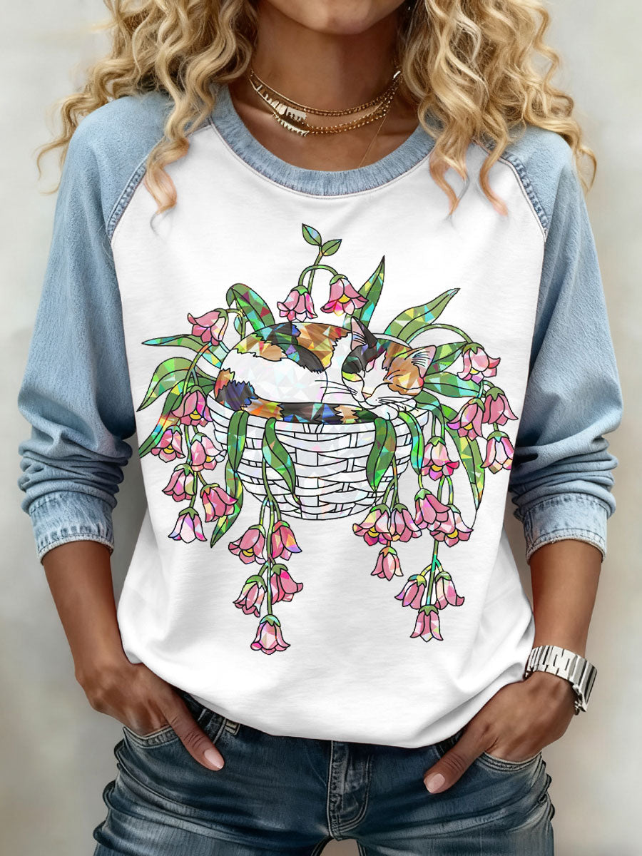 Femmes Chat Imprimer Sweatshirts