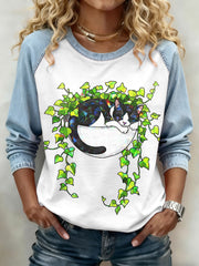 Femmes Chat Imprimer Sweatshirts
