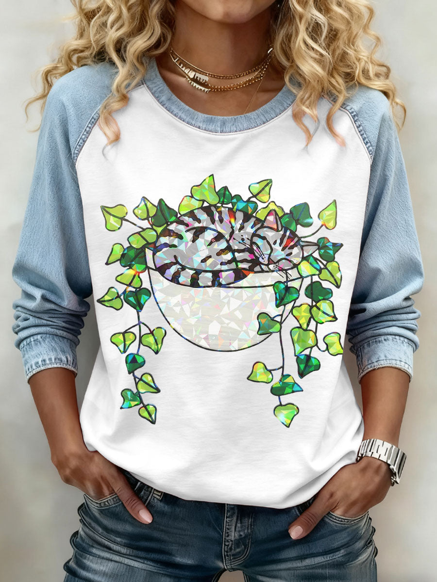 Femmes Chat Imprimer Sweatshirts