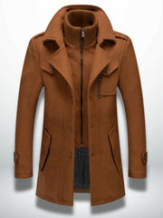 Manteau de laine chaud pour hommes
