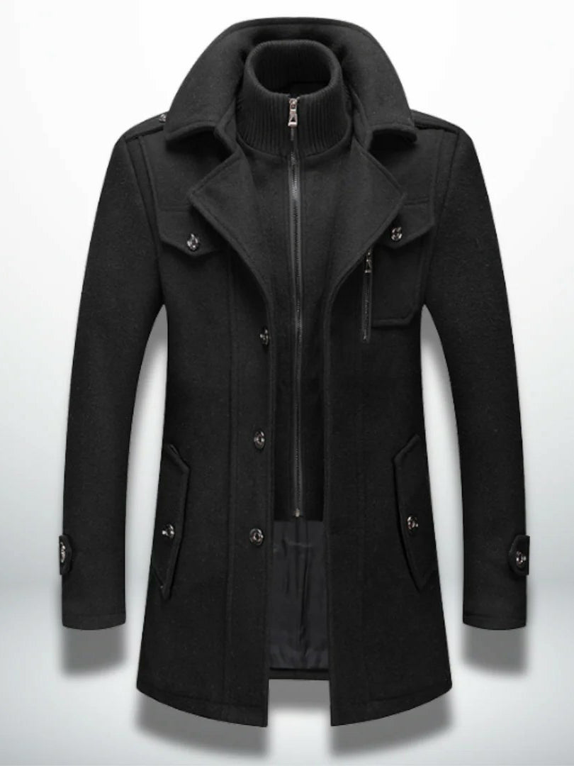 Manteau de laine chaud pour hommes
