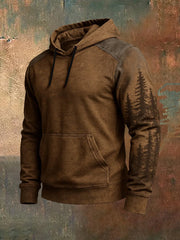Sweat à capuche surdimensionné Vintage West à épaules dénudées Homme