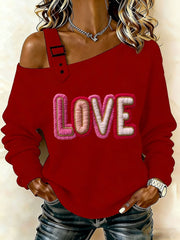 Haut à épaules dénudées pour la Saint-Valentin