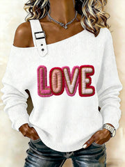 Haut à épaules dénudées pour la Saint-Valentin