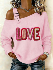 Haut à épaules dénudées pour la Saint-Valentin