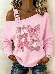 Haut tricoté décontracté pour femme Valentin