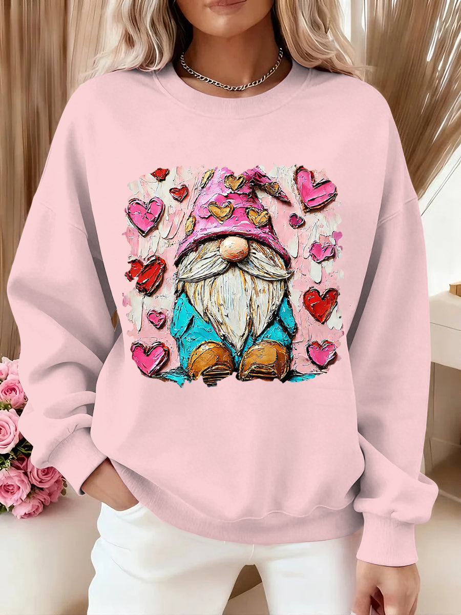 Femmes Valentine Peinture à l'huile Art Design Sweatshirt