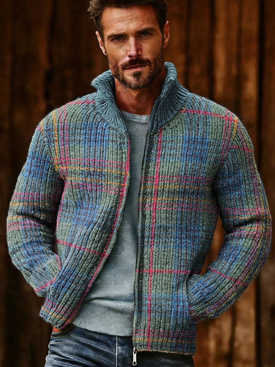 Veste à glissière Geometric Art Homme