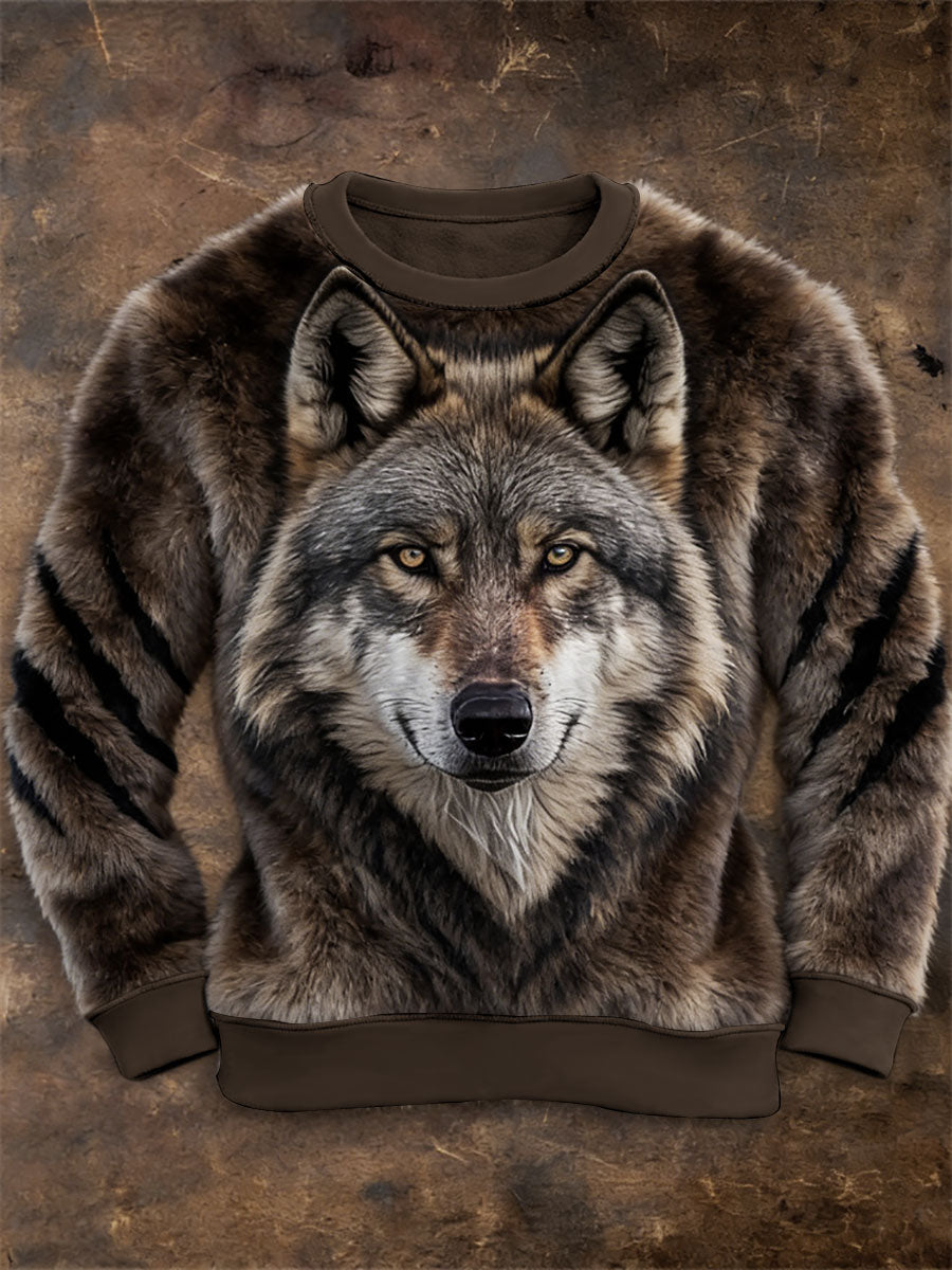 Chandail à capuchon Western Wolf Flannel Homme