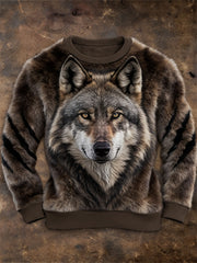 Chandail à capuchon Western Wolf Flannel Homme