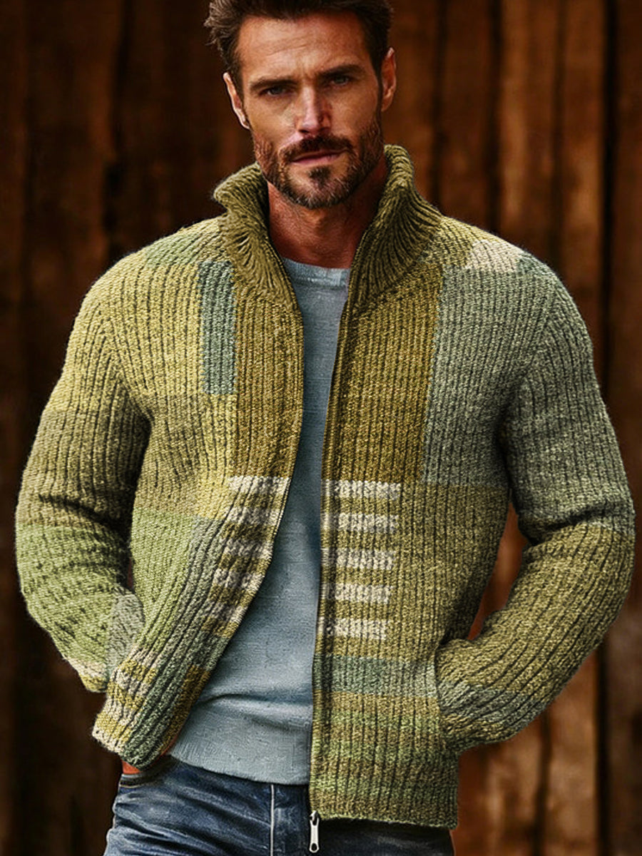 Veste à glissière Geometric Art Homme