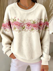 Top Décontracté Femme Rose Imprimé Floral