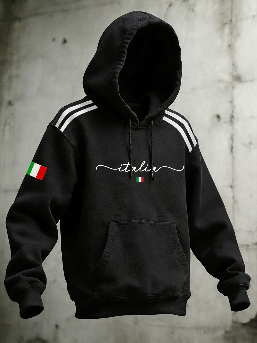 Hoodies du drapeau italien des hommes