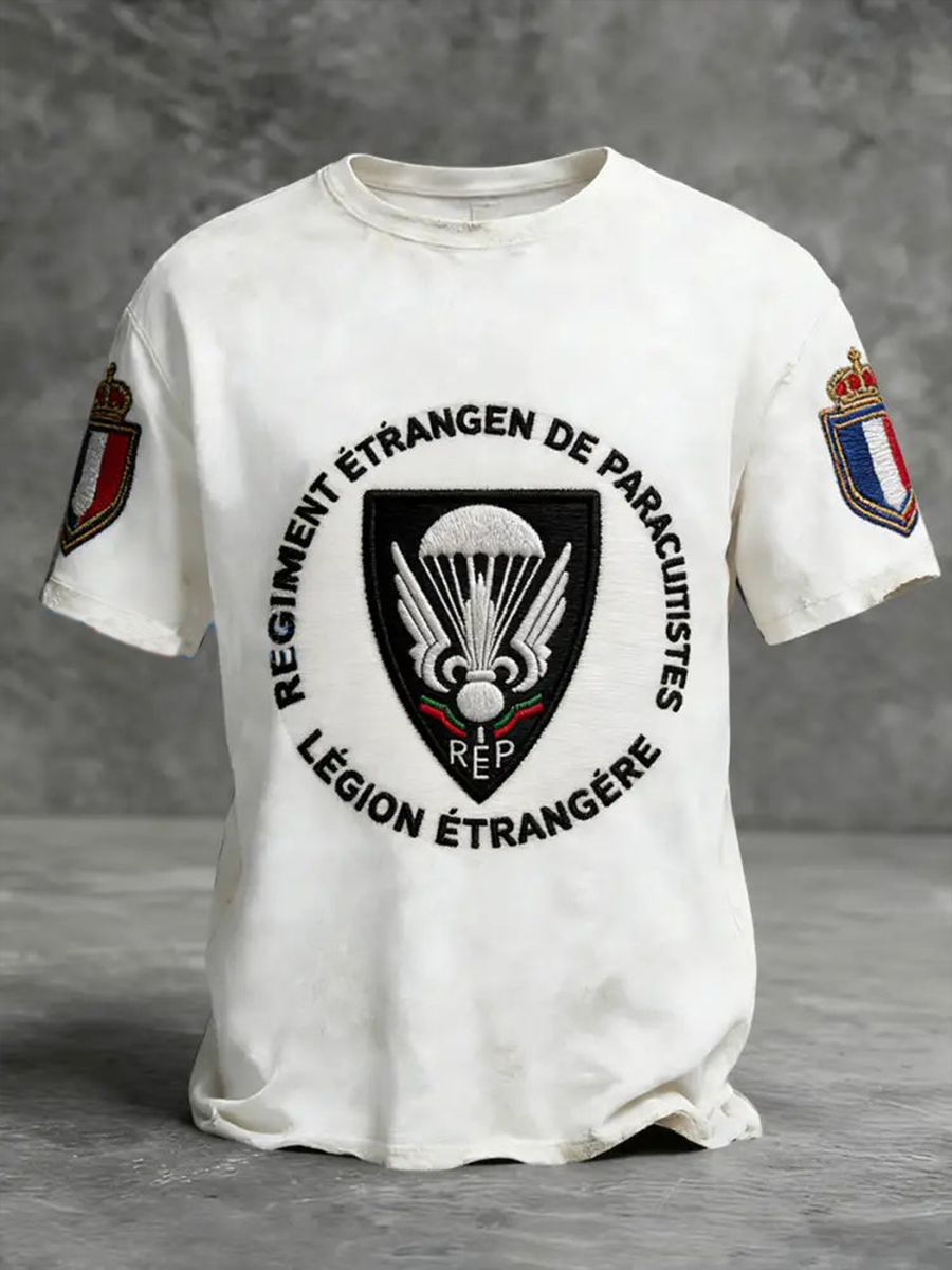 T-shirt manches courtes Légion étrangère Française Rétro pour homme