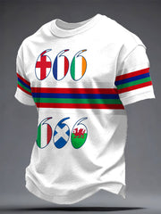 T-shirt imprimé pour hommes Rugby Lover Game of Nations