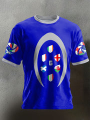 T-shirt à imprimé Rugby Lover Nations Homme
