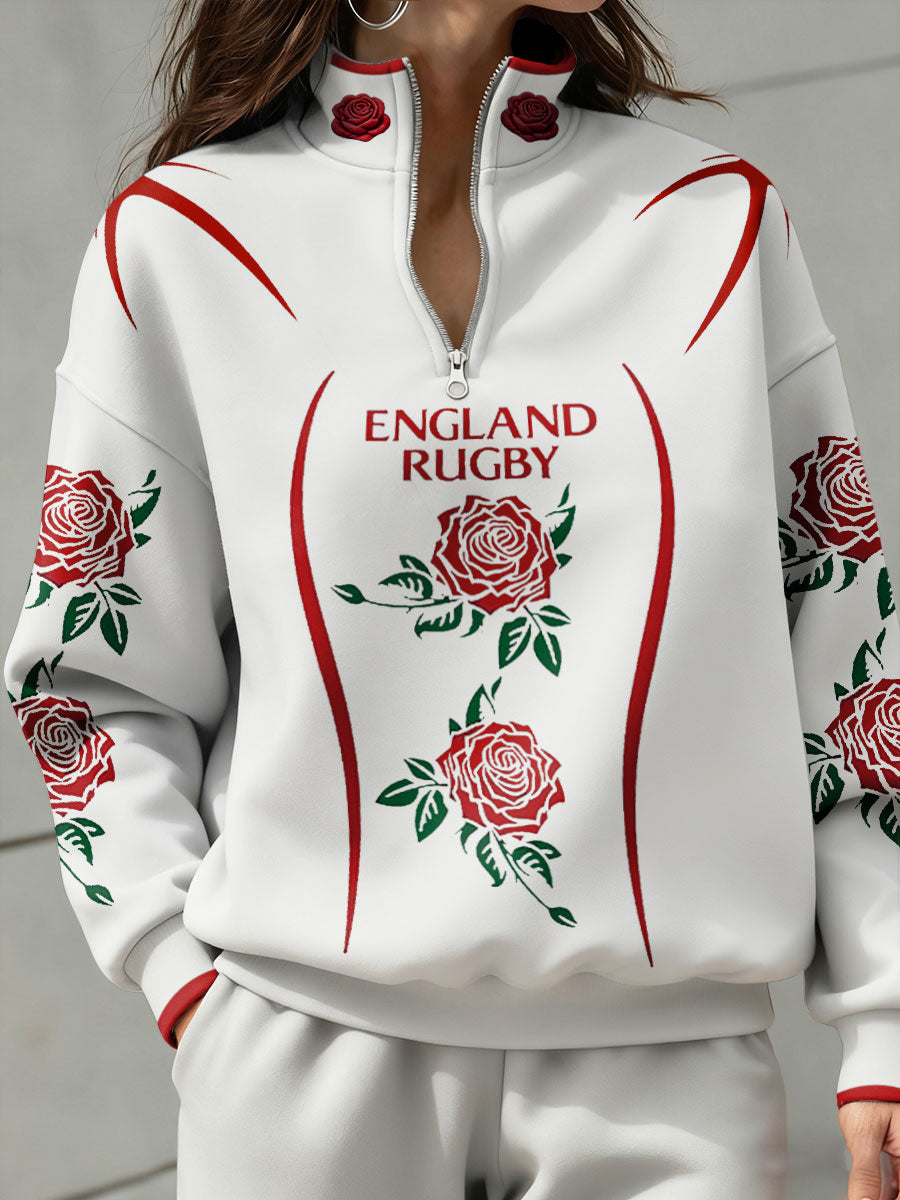 Sweat-shirt à imprimé England Rugby Lover Femme