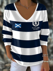 T-shirt imprimé Scotland Rugby Lover pour femme