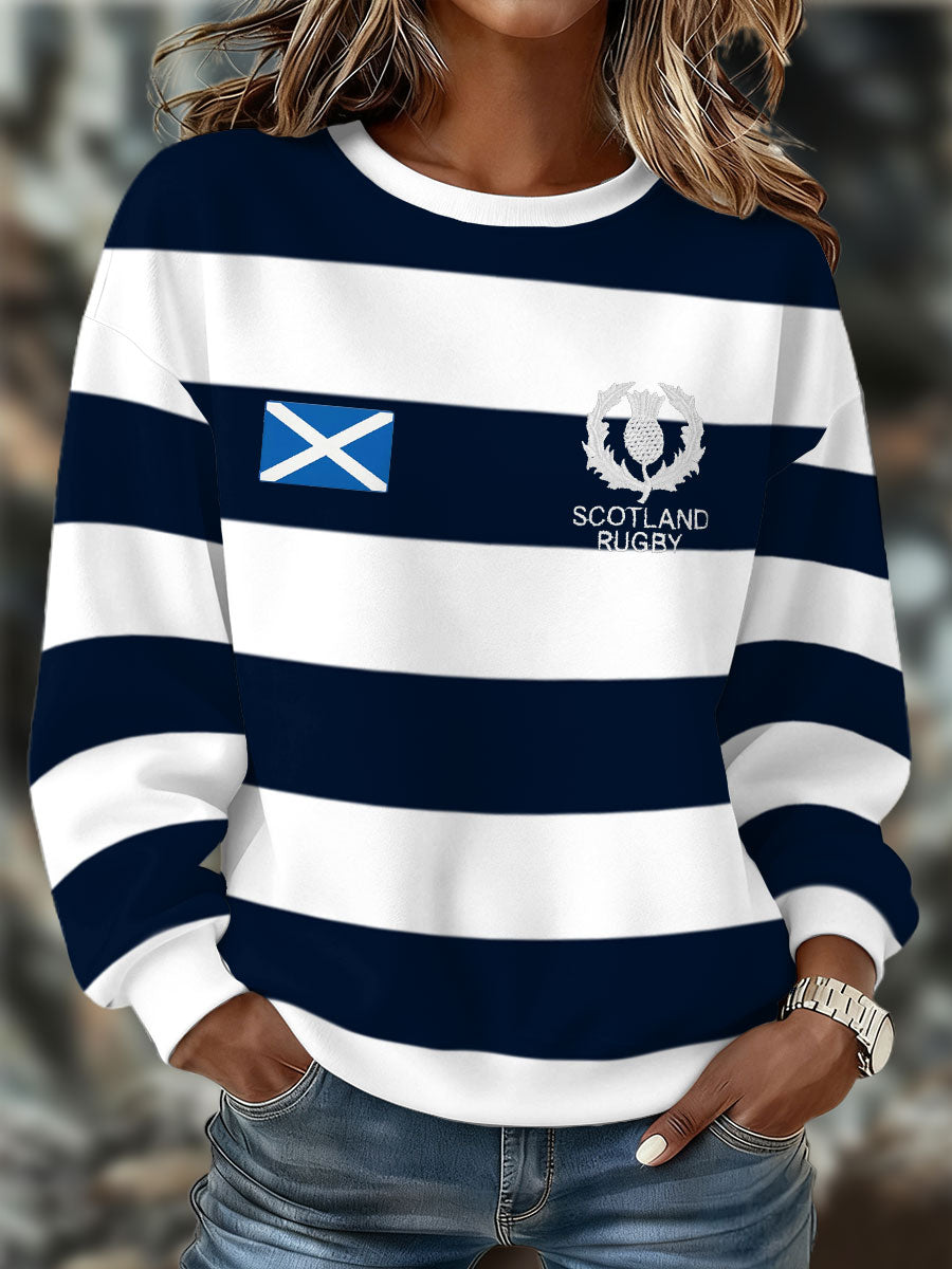Sweat-shirt à imprimé Scotland Rugby Lover Femme