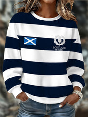 Sweat-shirt à imprimé Scotland Rugby Lover Femme