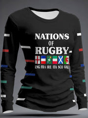 Hauts imprimés Nations of Rugby Lover Femme