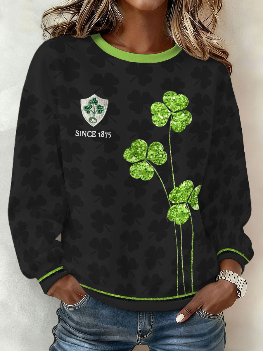 Sweat-shirt Ireland Rugby Lover Imprimé Femme