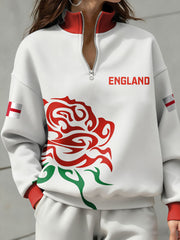 Sweat-shirt à imprimé England Rugby Lover Femme