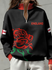 Sweat-shirt à imprimé England Rugby Lover Femme