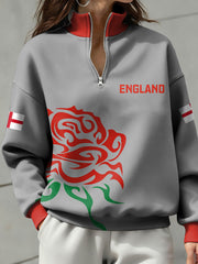 Sweat-shirt à imprimé England Rugby Lover Femme
