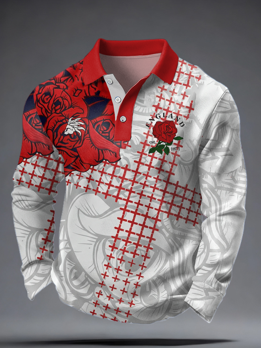 Chemise à manches longues England Rugby Lover pour homme