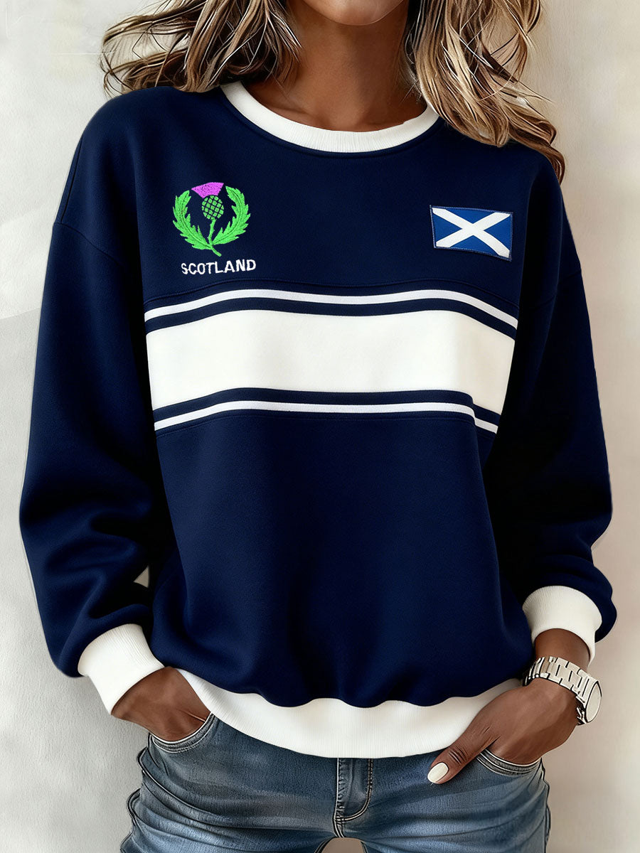 Sweat-shirt à imprimé Scotland Rugby Lover Femme