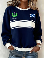 Sweat-shirt à imprimé Scotland Rugby Lover Femme