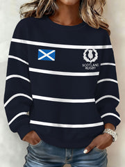 Sweat-shirt à imprimé Scotland Rugby Lover Femme