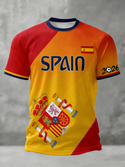 T-shirt à manches courtes Spain Football pour homme