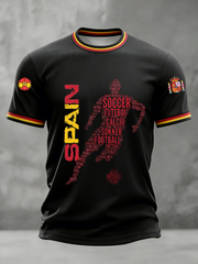 T-shirt à manches courtes Spain Football pour homme