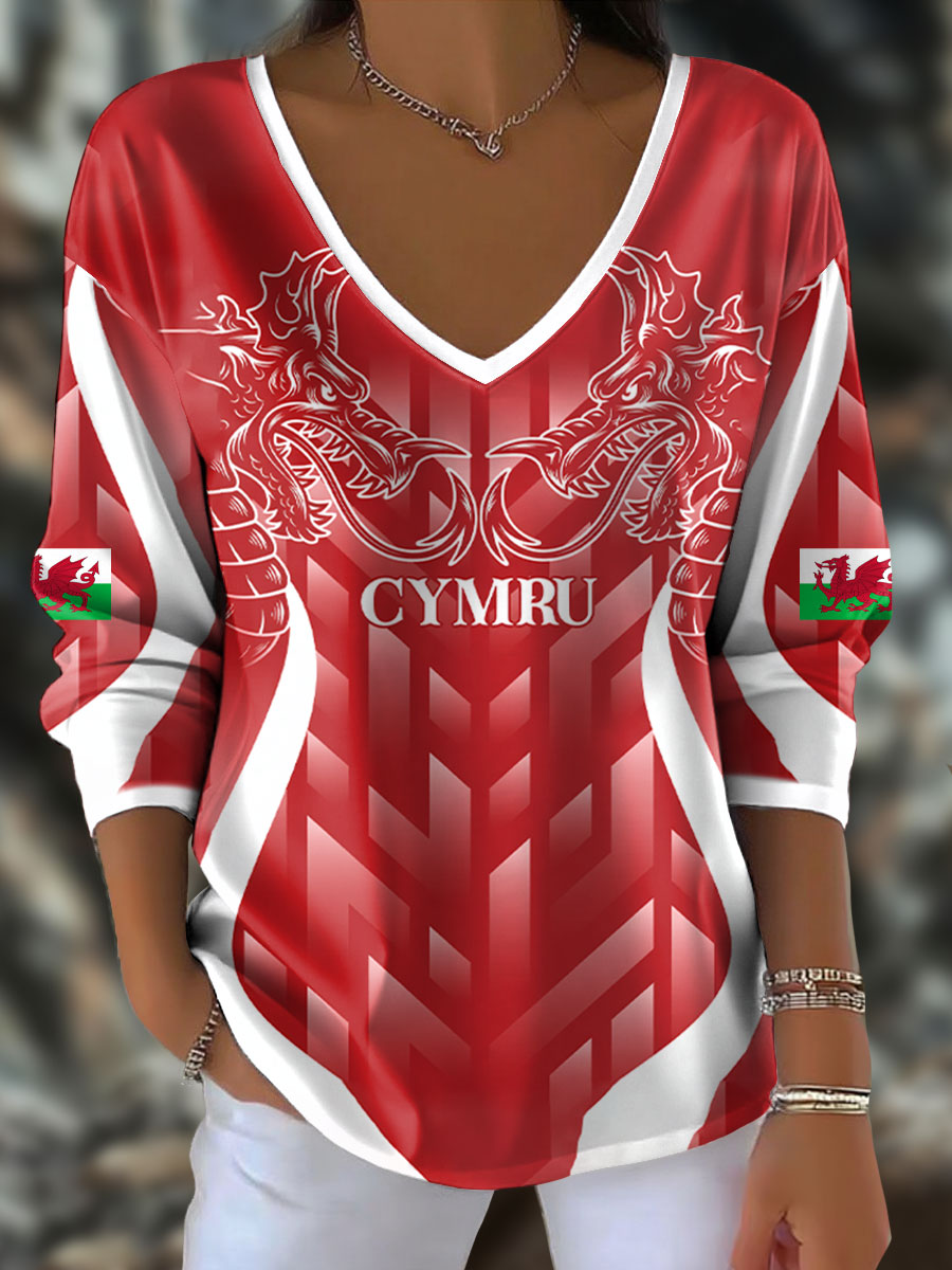 T-shirt imprimé Wales Welsh Rugby Lover pour femme