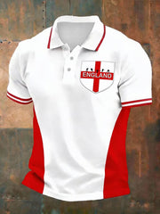 Polo imprimé England Rugby Lover pour homme