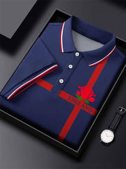 Hommes Angleterre Rugby Lover Imprimé Casual Tops