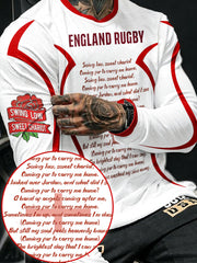 Tops imprimés pour hommes England Rugby Lover